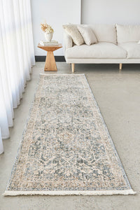 Bodrum Alvin Blue Runner Rug