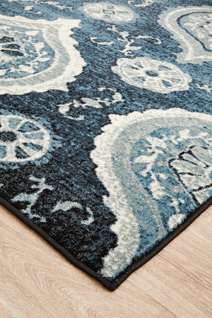 Calypso Collection 6103 Navy Rug