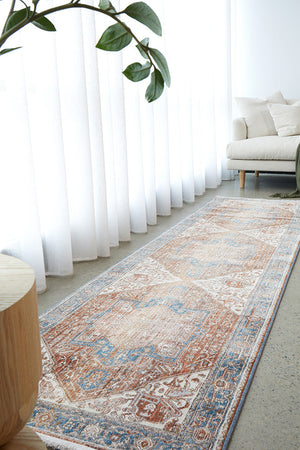 Heriz Hazelnut Runner Rug