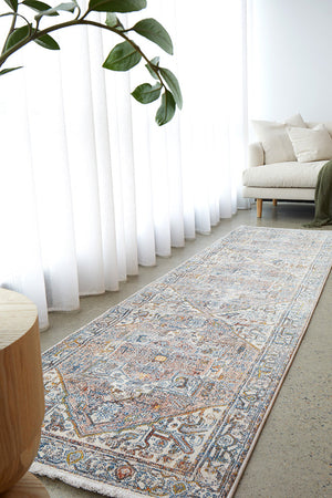 Heriz Mushroom Runner Rug