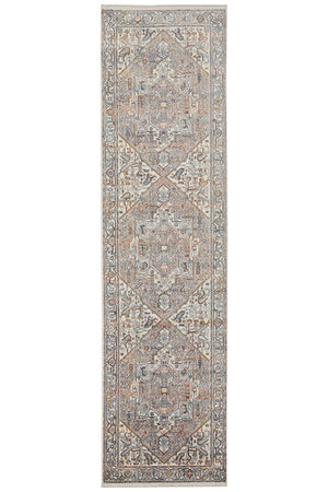 Heriz Mushroom Runner Rug