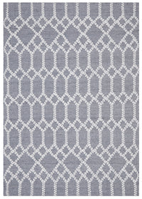 Krisha Tribal Trellis Rug Rustic Blue