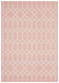 Krisha Tribal Trellis Rug Nude Soft Pink