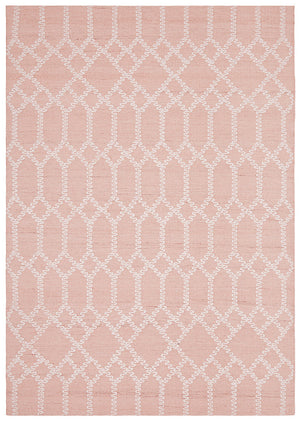 Krisha Tribal Trellis Rug Nude Soft Pink