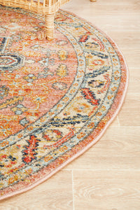 Legacy 850 Salmon Round Rug