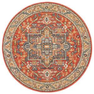 Legacy 850 Terracotta Round Rug