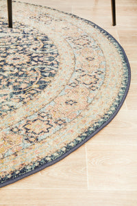 Legacy 858 Midnight Round Rug