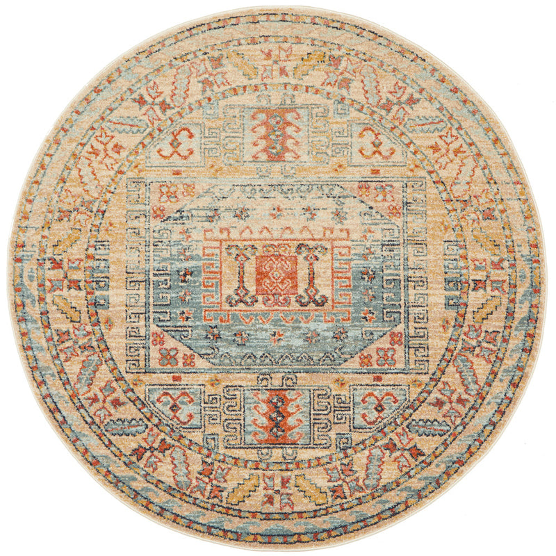 Legacy 859 Sky Blue Round Rug