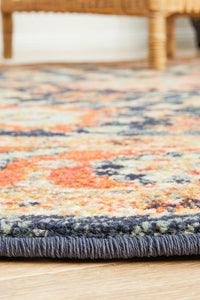 Legacy 860 Navy Round Rug