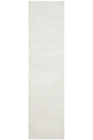 Lotus Abbey White Rug