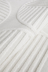 Lotus Leo White Rug