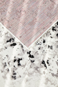 Alexa Transitional Rug White Grey Black