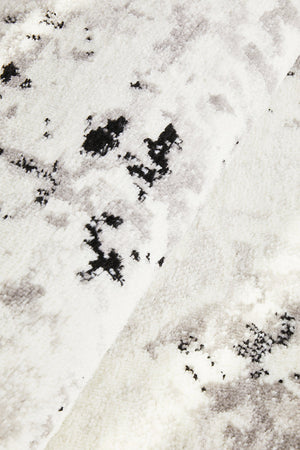Alexa Transitional Rug White Grey Black