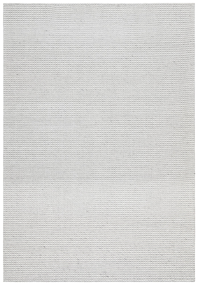 Studio Oskar Felted Wool Striped Rug Grey White