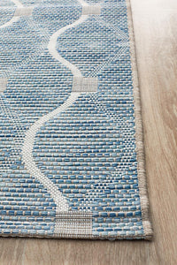 Rug Culture Terrace 5501 Blue Runner Rug