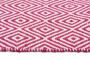 Abode Diamond Design Pink Rug - Cheapest Rugs Online - 3