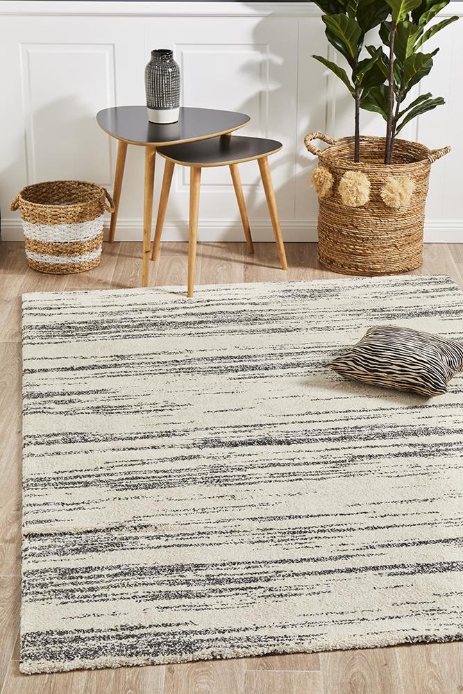 Broadway Evelyn Contemporary Charcoal Rug