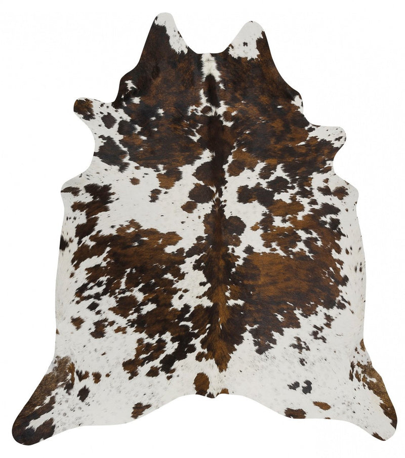 Exquisite Natural Cow Hide Black Tricolor