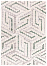 Dimensions Divinity Link Teal Modern Rug