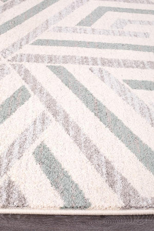 Dimensions Divinity Link Teal Modern Rug