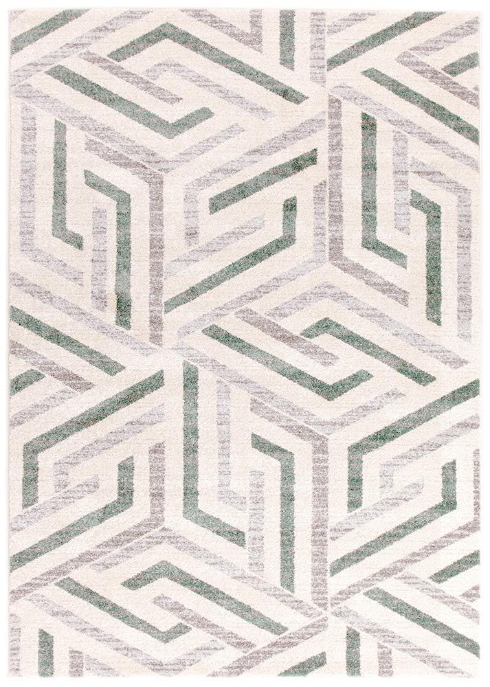 Dimensions Divinity Link Teal Modern Rug