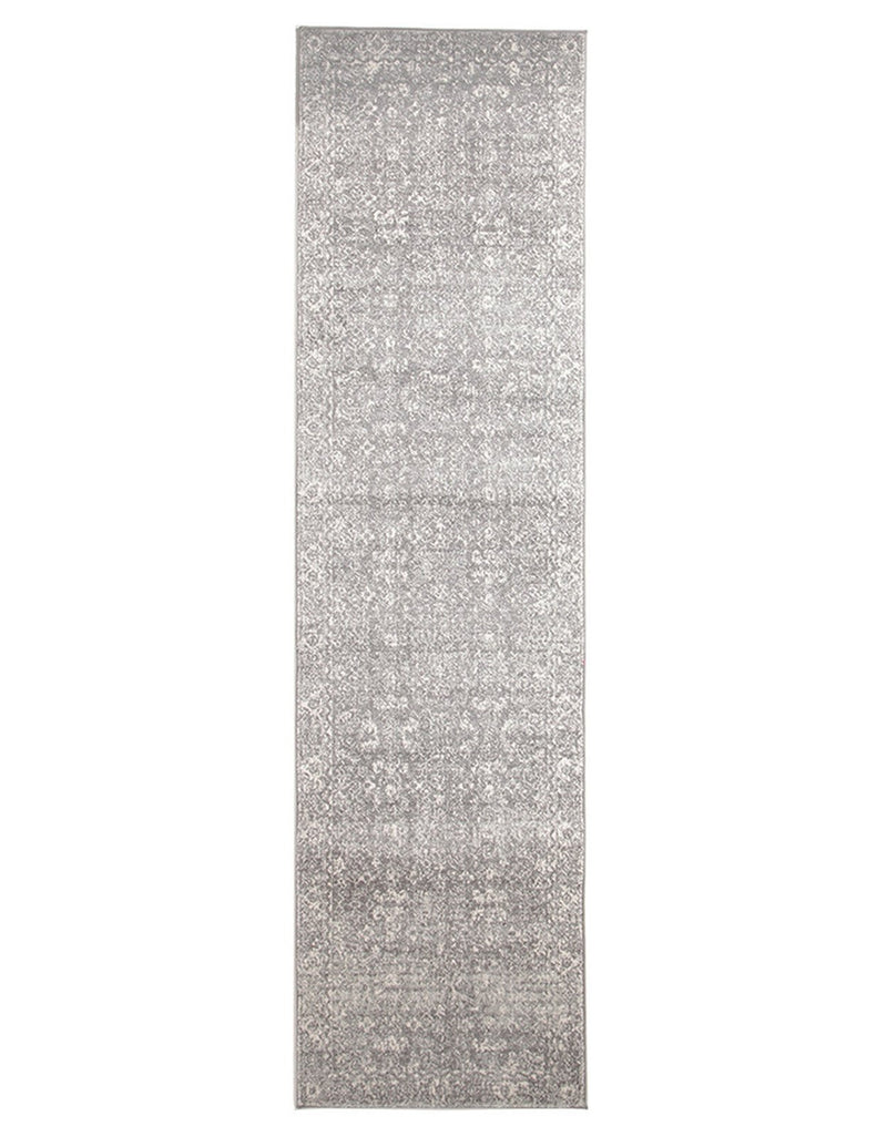 Evoke Pidgeon Grey Transitional Runner Rug