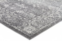 Evoke Pidgeon Grey Transitional Runner Rug
