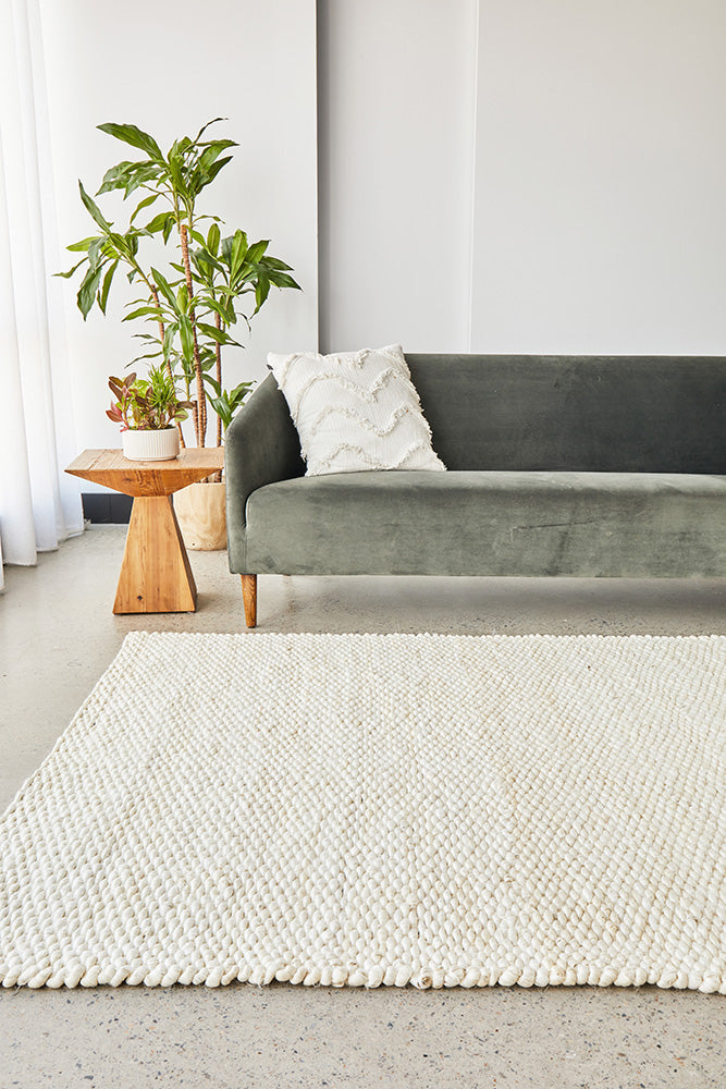 Hive White Rug