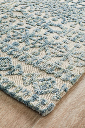 Levi Scarlett Blue Green Rug