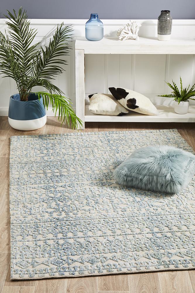 Levi Scarlett Blue Green Rug