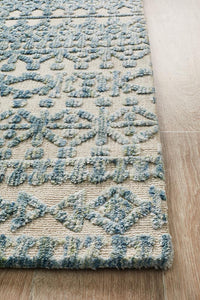 Levi Scarlett Blue Green Rug