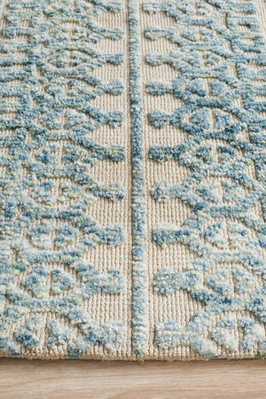 Levi Scarlett Blue Green Rug