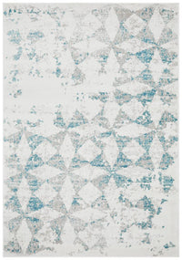 Vanessa Modern Rug Blue Grey White