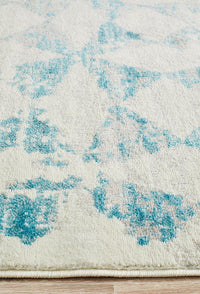 Vanessa Modern Rug Blue Grey White