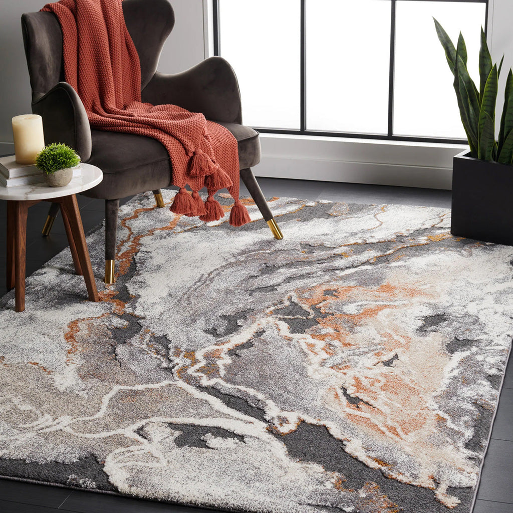Mineral 222 Rust Rug