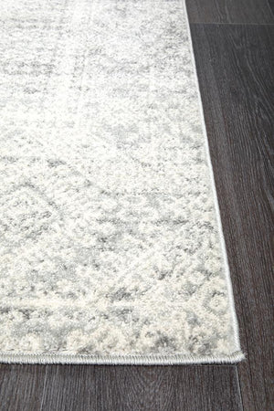 Mirage Zelda Silver Grey Runner Rug