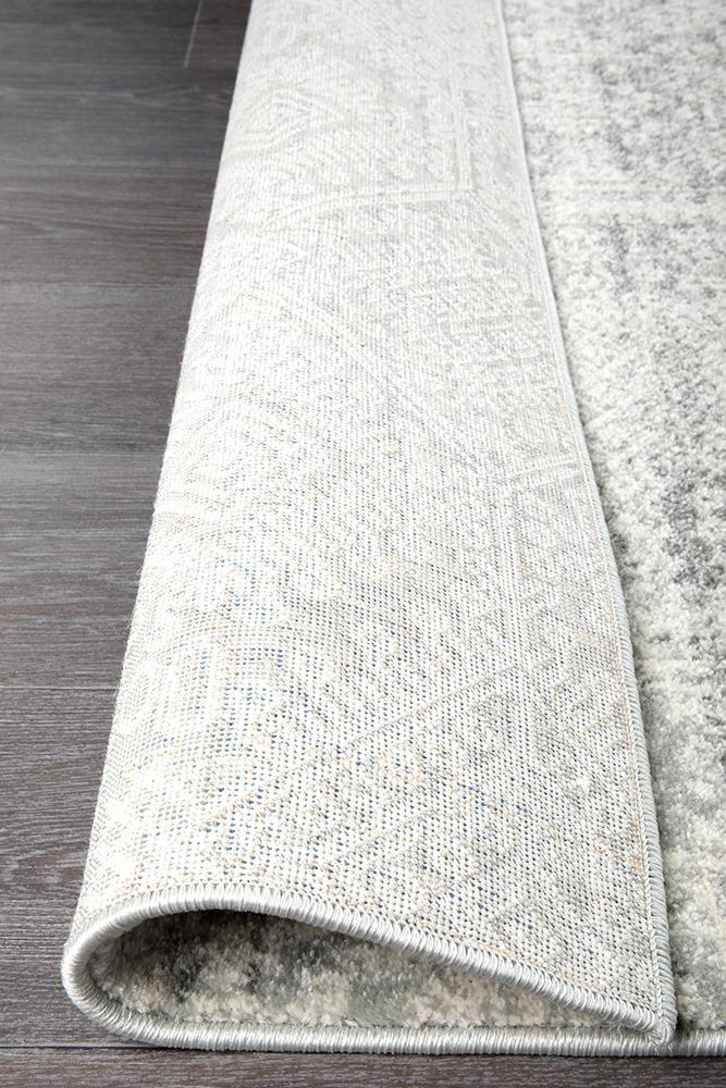 Mirage Zelda Silver Grey Runner Rug