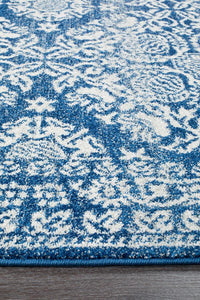 Mirage Gwyneth Stunning Transitional Navy Runner Rug