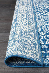 Mirage Gwyneth Stunning Transitional Navy Runner Rug