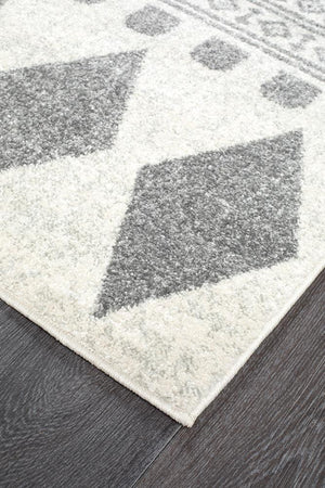 Mirage Adani  Modern Tribal Design Grey Runner Rug