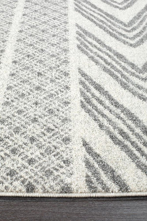 Mirage Adani  Modern Tribal Design Grey Runner Rug