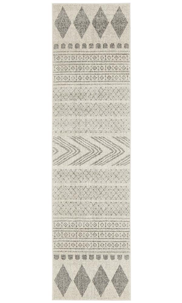 Mirage Adani  Modern Tribal Design Grey Runner Rug