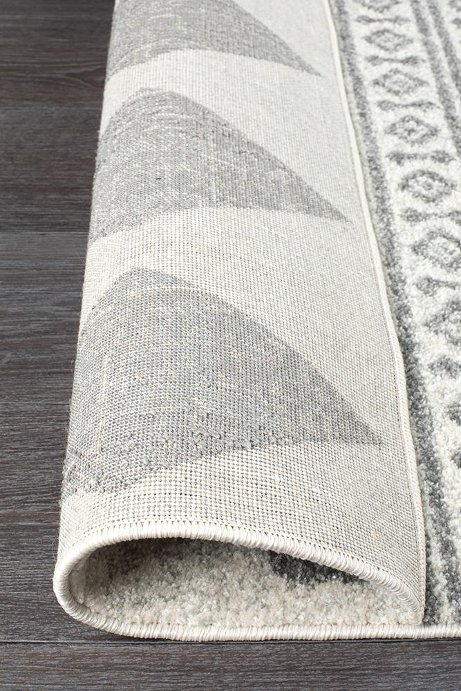 Mirage Adani  Modern Tribal Design Grey Runner Rug