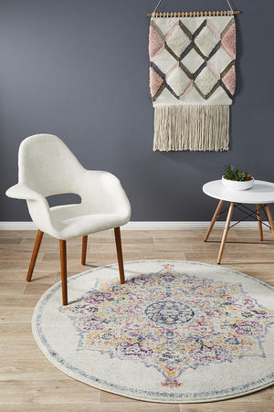 Museum Kendall Bone Round Rug