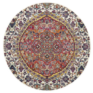 Museum Shelly Rust Round Rug