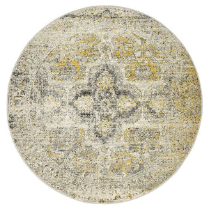 Museum Wesley Silver Round Rug