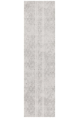 Oasis Salma White And Grey Tribal Rug