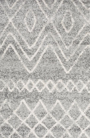 Oasis Nadia Grey Rustic Tribal Runner Rug