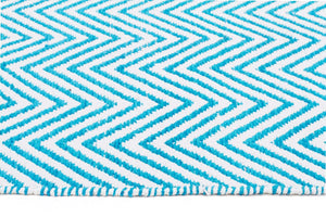 Spirit Chevron Turquoise Rug