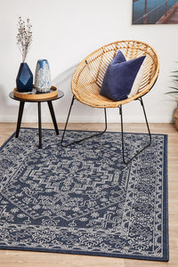 Seaside 5555 Navy Rug